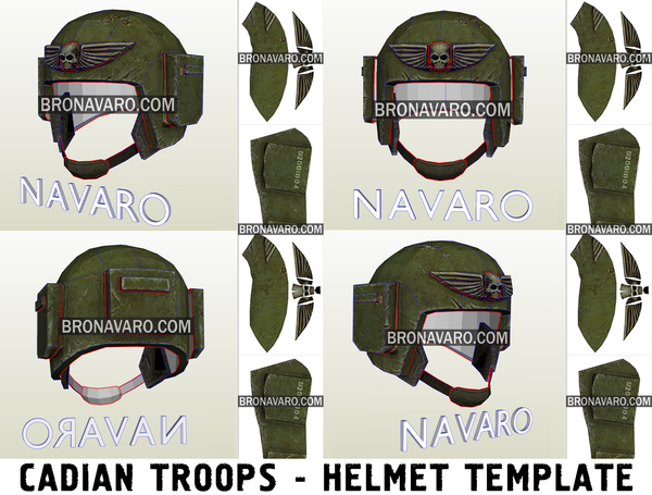 Load image into Gallery viewer, Warhammer 40K Imperial Guard Helmet Eva Foam Template