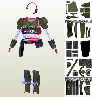 Warhammer 40K Mira Armor Template