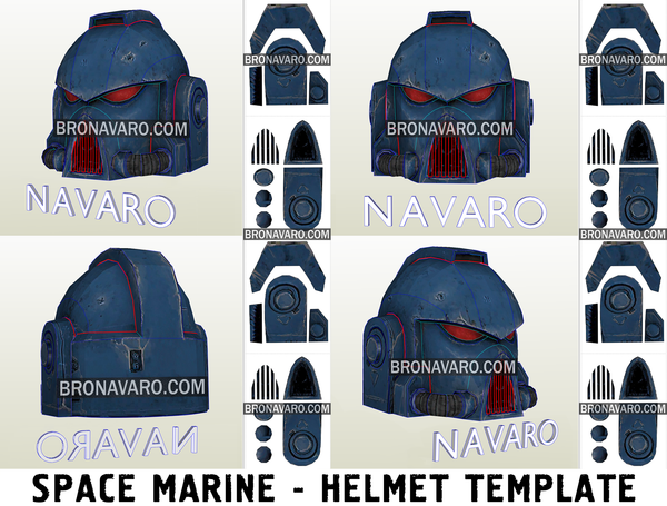 Load image into Gallery viewer, Warhammer 40K Space Marine Helmet Foam Templates
