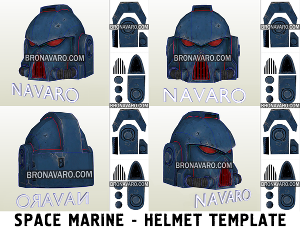Load image into Gallery viewer, Warhammer 40K Space Marine Helmet Foam Templates