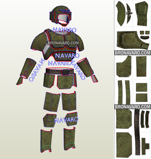 Cadian Shock Troops Armor Eva Foam Templates