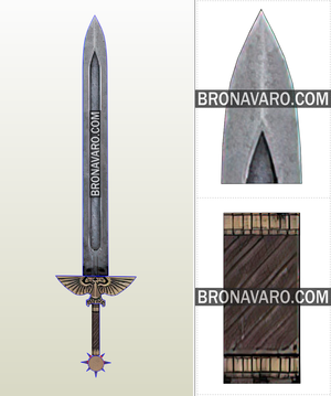 Warhammer Sword Foam Template