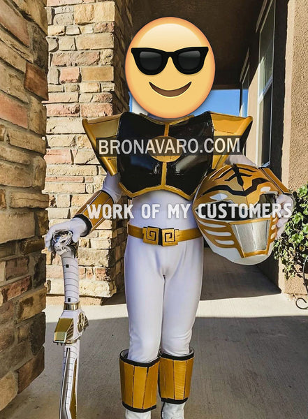 Load image into Gallery viewer, White Ranger Cosplay Pattern