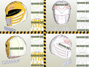 white ranger movie helmet