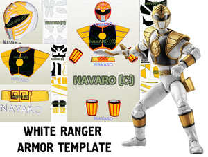 white ranger pepakura