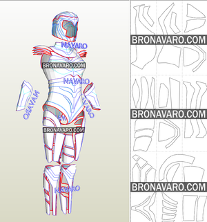 Wonder Woman 1984 Armor Pepakura