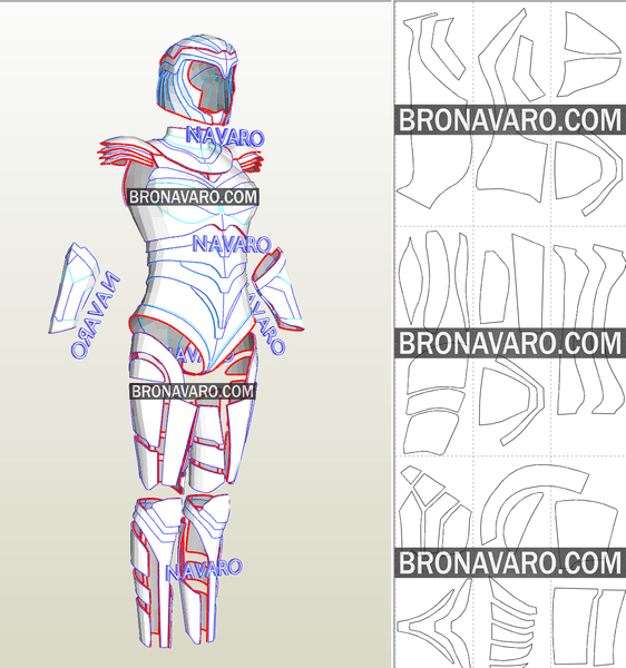 Load image into Gallery viewer, Wonder Woman 1984 Armor Pepakura
