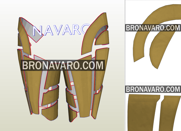 Load image into Gallery viewer, Wonder Woman 1984 Thighs Template