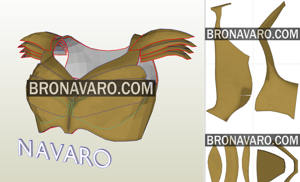 Load image into Gallery viewer, Wonder Woman Armor Pepakura Template