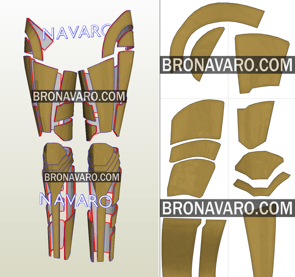 Load image into Gallery viewer, Wonder Woman Golden Eagle Legs Cosplay Pattern