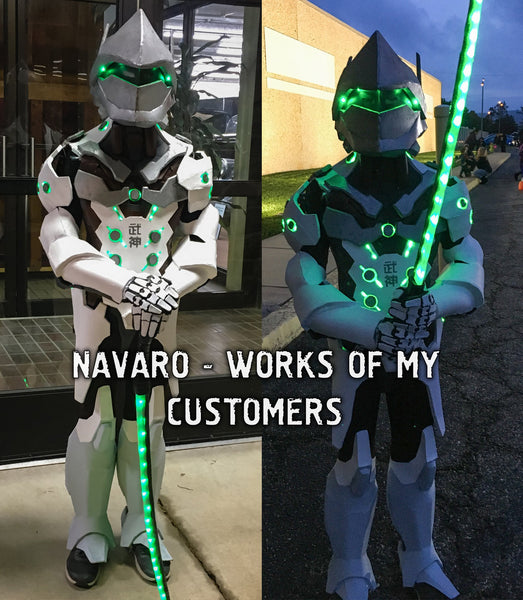 Load image into Gallery viewer, Genji Armor Foam Template