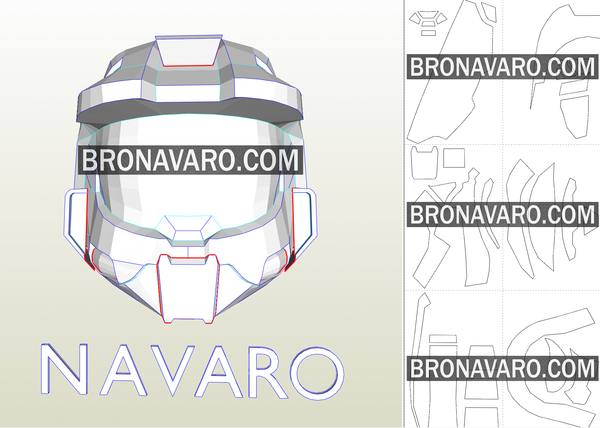 Load image into Gallery viewer, Halo 3 Helmet Pepakura
