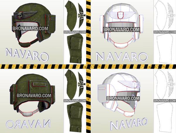 Load image into Gallery viewer, imperial Guardsman Cosplay Helmet Pattern