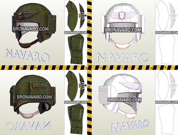 Load image into Gallery viewer, imperial Guardsman Cosplay Helmet Pattern