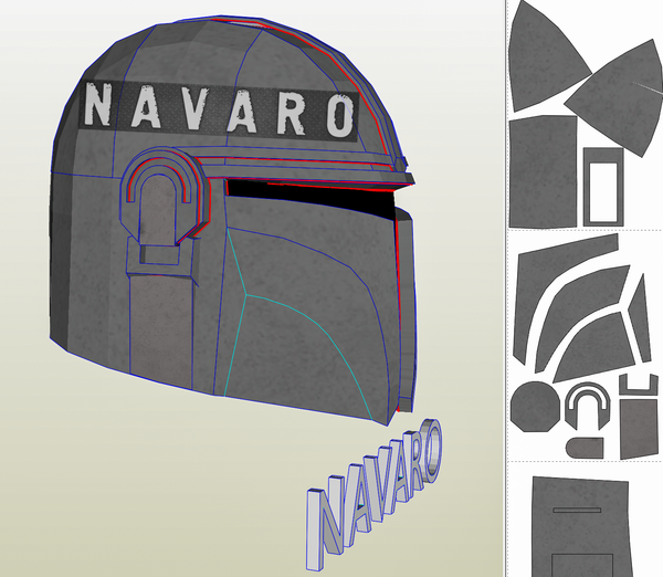 Load image into Gallery viewer, mandalorian eva foam template