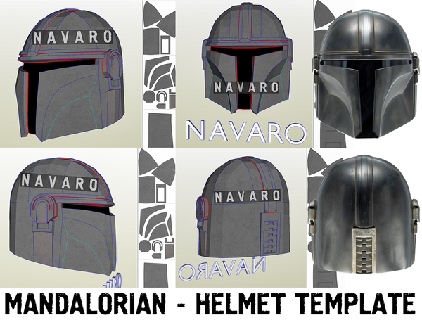 Load image into Gallery viewer, mandalorian helmet pepakura
