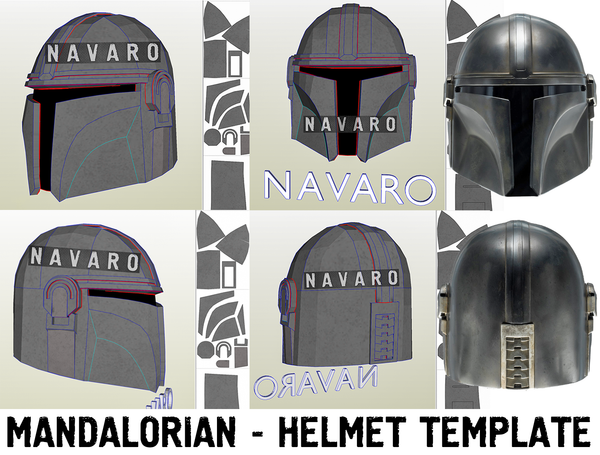 Load image into Gallery viewer, mandalorian helmet pepakura