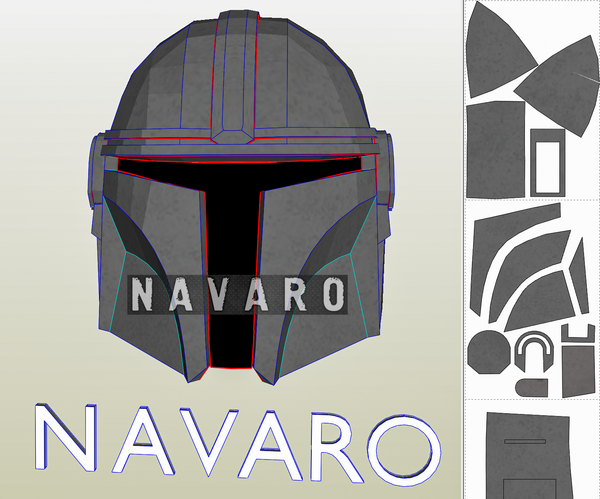 Load image into Gallery viewer, mandalorian helmet pattern