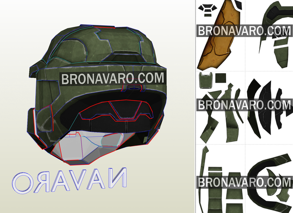 Load image into Gallery viewer, Halo 3 Master Chief eva foam template
