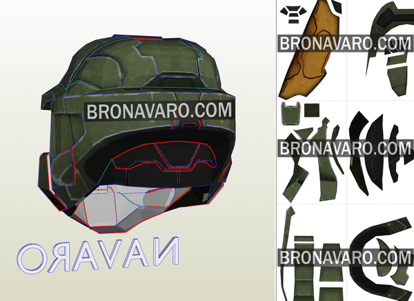 Load image into Gallery viewer, Halo 3 Master Chief eva foam template