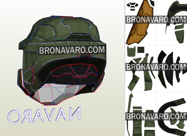 Load image into Gallery viewer, Halo 3 Master Chief eva foam template