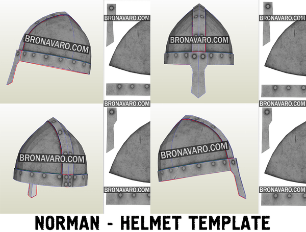 Load image into Gallery viewer, Larp Helmet Template