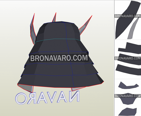 Load image into Gallery viewer, shredder helmet pattern