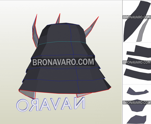 Load image into Gallery viewer, shredder helmet pattern