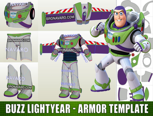 Load image into Gallery viewer, Buzz Lightyear Armor Pepakura PDO PDF
