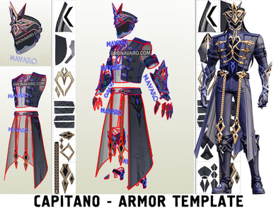 Capitano Armor Eva Foam Template