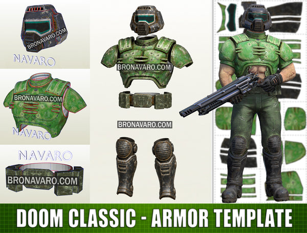 Load image into Gallery viewer, Doomguy Classic Armor Pepakura Eva Foam
