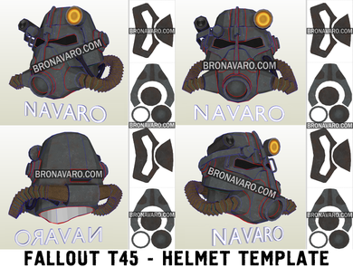 Fallout Power Armor Helmet Foam Templates