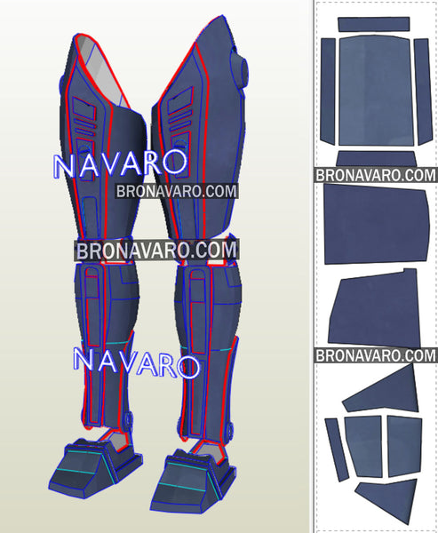 Load image into Gallery viewer, Female Robocop Legs Pattern
