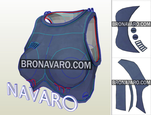 Load image into Gallery viewer, Female Robocop Torso Foam Template
