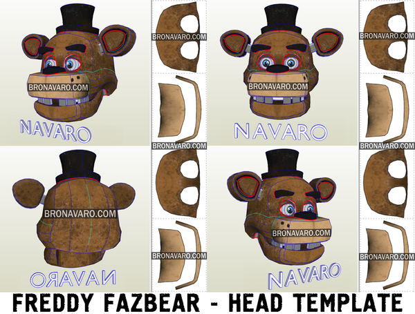 Load image into Gallery viewer, Freddy Fazbear Cosplay Template
