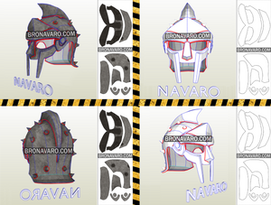 Gladiator Maximus Helmet Pattern