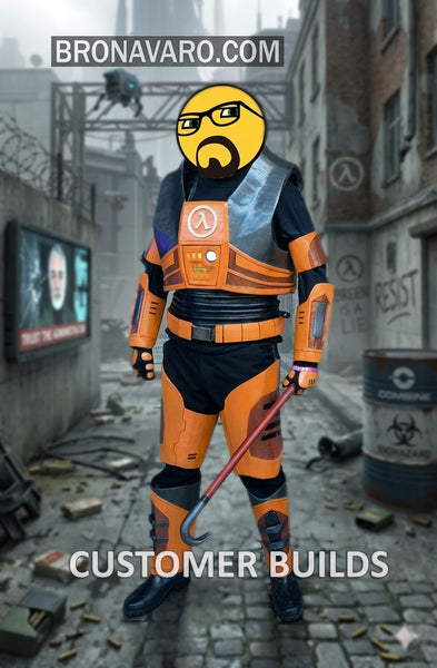 Load image into Gallery viewer, Half Life Gordon Freeman Cosplay Armor Foam Build
