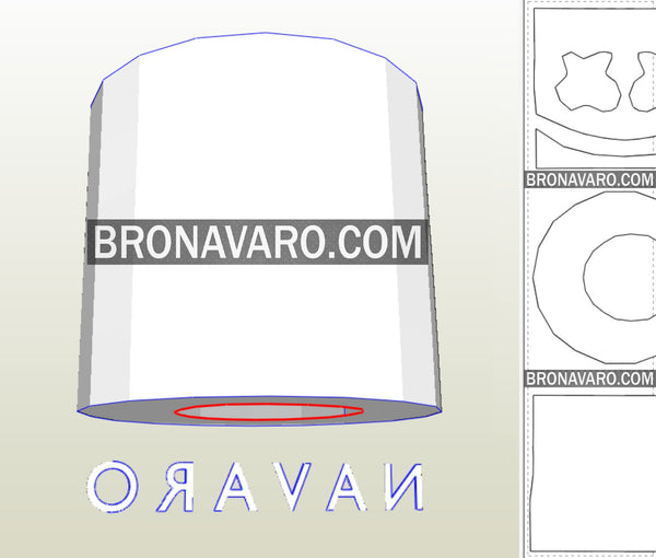 Load image into Gallery viewer, Marshmello Head Pepakura
