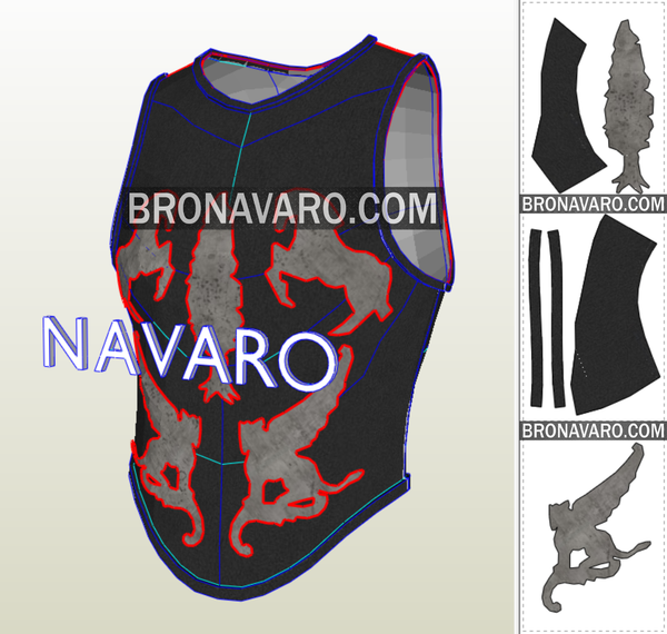 Load image into Gallery viewer, Maximus Gladiator Armor Pattern
