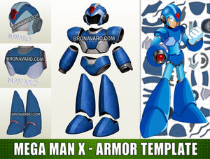 Mega Man X Pepakura Armor Eva Foam