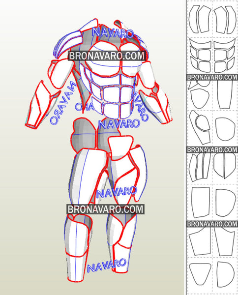 Load image into Gallery viewer, Muscle Suit Cosplay Pepakura
