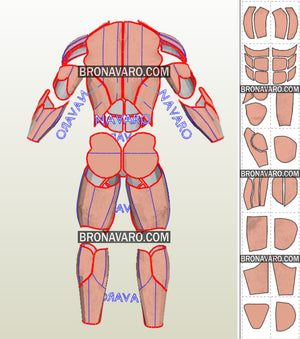 Muscle Suit Cosplay Template