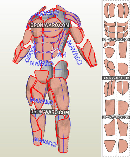 Load image into Gallery viewer, Muscle Suit Eva Foam Templates
