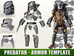 Predator Armor Pepakura Eva Foam Template
