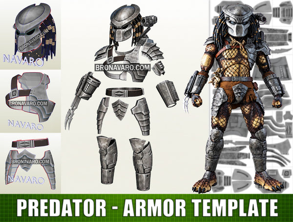 Load image into Gallery viewer, Predator Armor Pepakura Eva Foam Template
