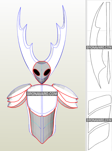 Load image into Gallery viewer, Pure Vessel Cosplay Costume Template
