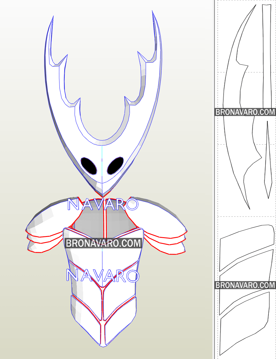 PURE VESSEL Mask Foam Template | Hollow Knight Cosplay Pattern PDF – NAVARO