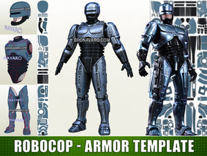 Robocop Armor Pepakura Eva Foam Template