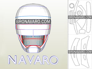 Female Robocop Helmet Pepakura