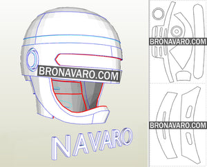 Robocop Female Version Helmet Pepakura